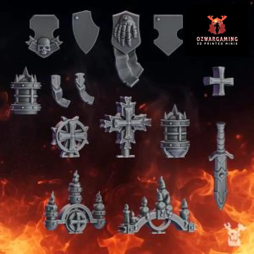 Pactum Aeturnum Crusader Decor | DakkaDakka.store Grimdark Wargaming Miniatures Role Playing Miniatures