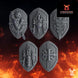 Pactum Aeturnum Crusader Shields | DakkaDakka.store Grimdark Wargaming Miniatures Role Playing Miniatures