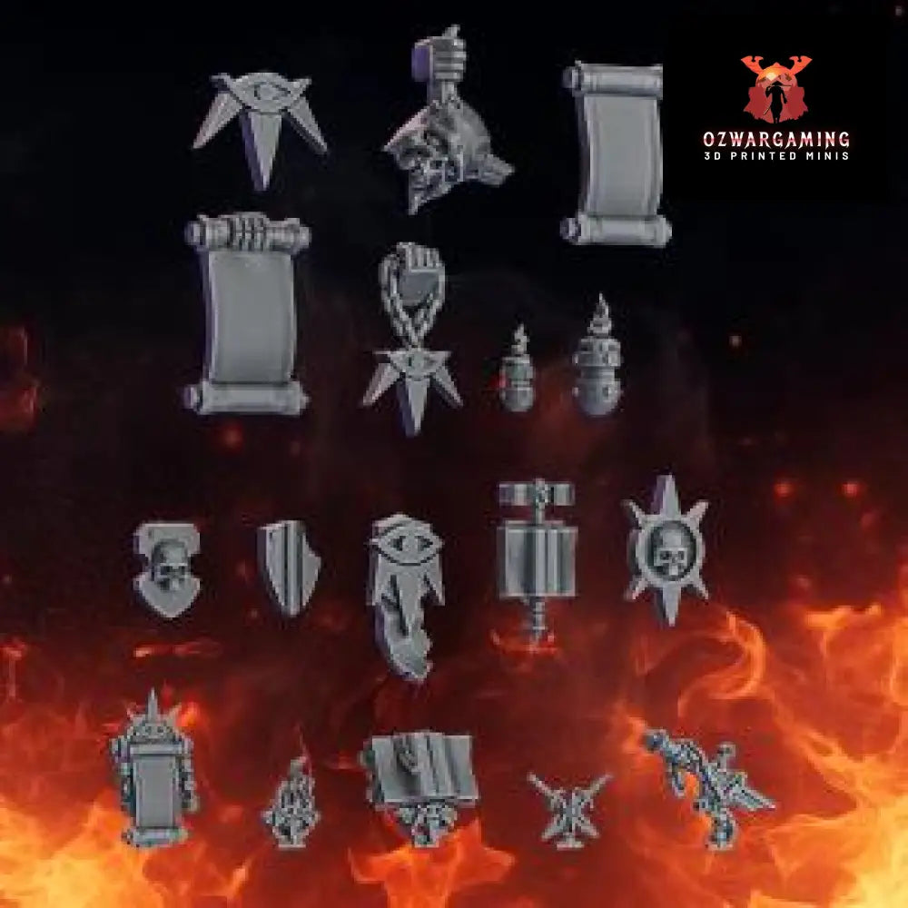 Pactum Aeturnum Knight Decor | DakkaDakka.store Grimdark Wargaming Miniatures Role Playing Miniatures