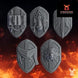 Pactum Aeturnum Knight Shields | DakkaDakka.store Grimdark Wargaming Miniatures Role Playing Miniatures