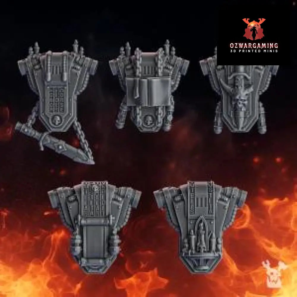 Pactum Aeturnum Warden Backpacks | DakkaDakka.store Grimdark Wargaming Miniatures Role Playing Miniatures