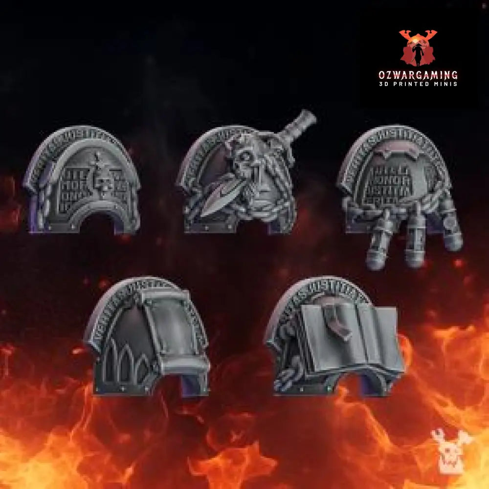 Pactum Aeturnum Warden Shoulders | DakkaDakka.store Grimdark Wargaming Miniatures Role Playing Miniatures