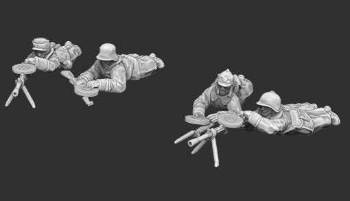 Soviet Winter War DP28 Team | Propylene Foliescu 28mm WW2 Wargaming Miniatures Role Playing Miniatures