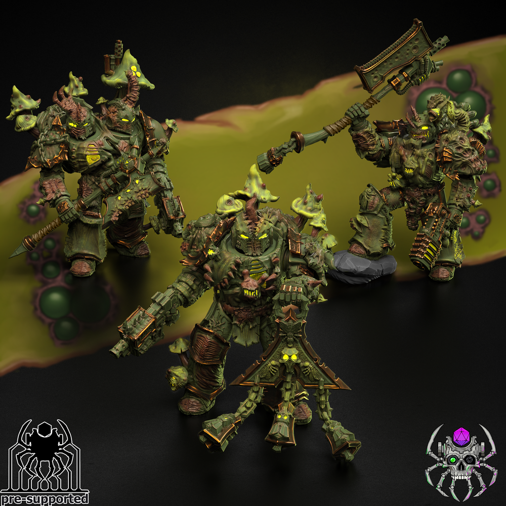 Plague Bringers Battle Squad | EightLegsMiniatures Grimdark Wargaming Miniatures