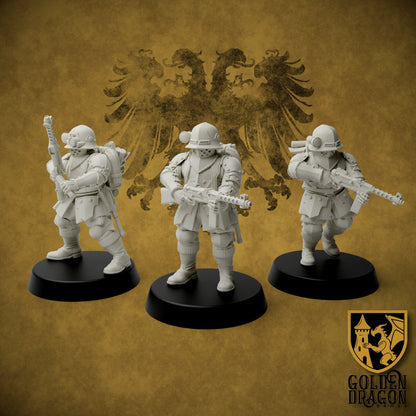 Holy Roman Empire Sturm Pioneers | Golden Dragon Games Weird WW2 Role Playing Miniatures