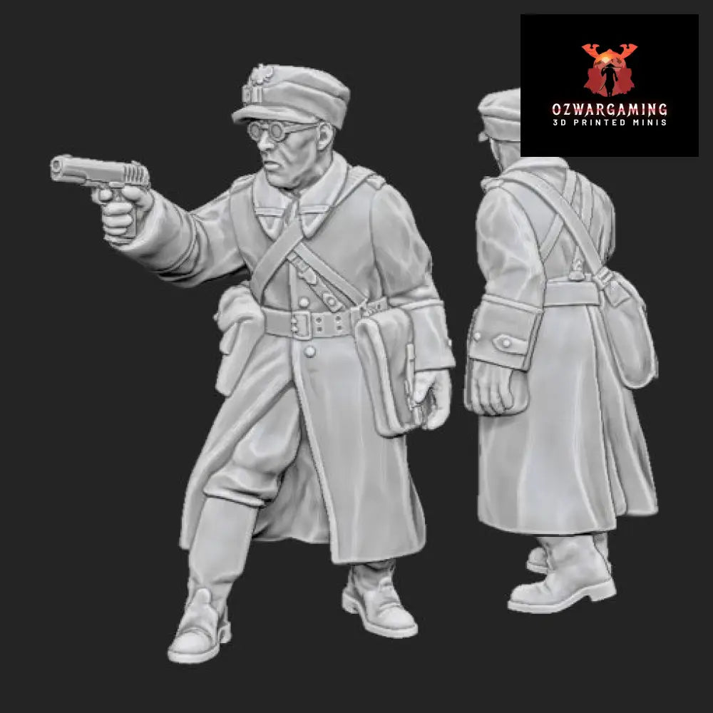 Polish People’s Army Officer | Propylene Foliescu 28mm WW2 Wargaming Miniatures Role Playing Miniatures