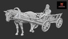 Polish People’s Army Ostfront Horse Drawn Cart | Propylene Foliescu 28mm WW2 Wargaming Miniatures Role Playing