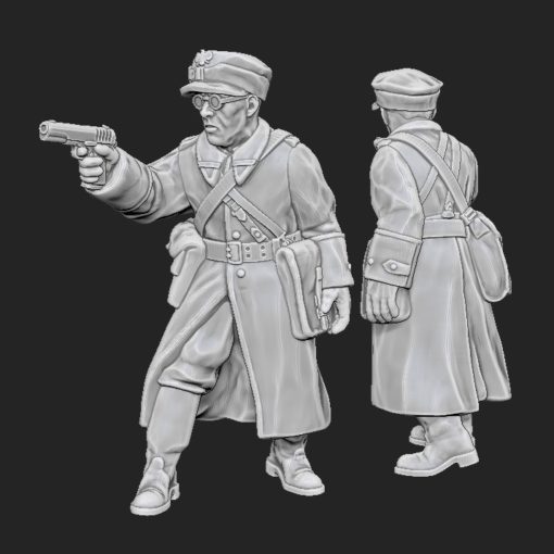 Polish People’s Army Officer | Propylene Foliescu 28mm WW2 Wargaming Miniatures Role Playing Miniatures