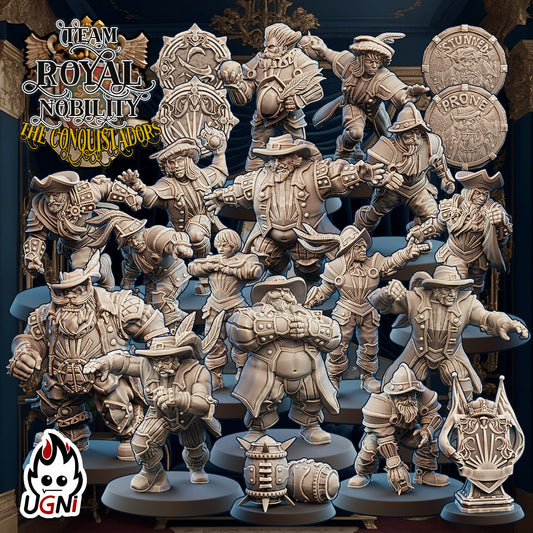Royal Nobility Fantasy Football Team | Ugni Miniatures Role Playing Miniatures