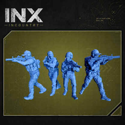 INX Incountry Legacy 50. cal Killteam |  Echo Dark Studios Modern Military Wargaming Miniatures