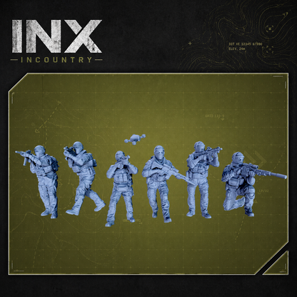 INX Incountry Legacy Ghost Operators |  Echo Dark Studios Modern Military Wargaming Miniatures