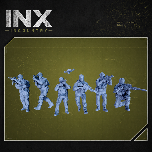 INX Incountry Legacy Ghost Operators |  Echo Dark Studios Modern Military Wargaming Miniatures