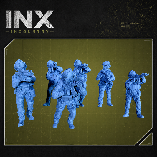 INX Incountry Legacy Rangers Assault |  Echo Dark Studios Modern Military Wargaming Miniatures