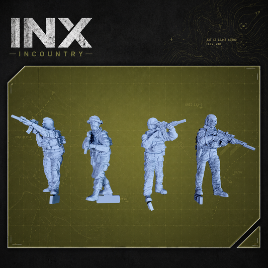 INX Incountry Legacy Insertion Team |  Echo Dark Studios Modern Military Wargaming Miniatures