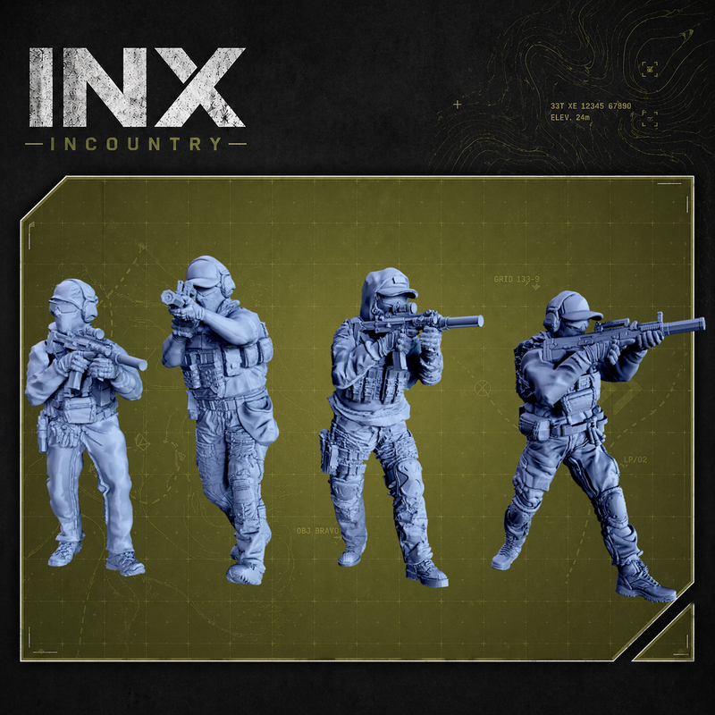 INX Incountry Legacy Killteam |  Echo Dark Studios Modern Military Wargaming Miniatures
