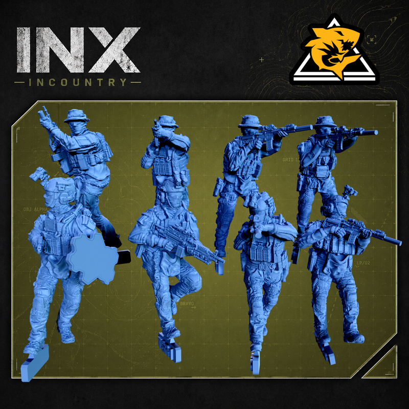 INX Incountry Tigershark Force |  Echo Dark Studios Modern Military Wargaming Miniatures