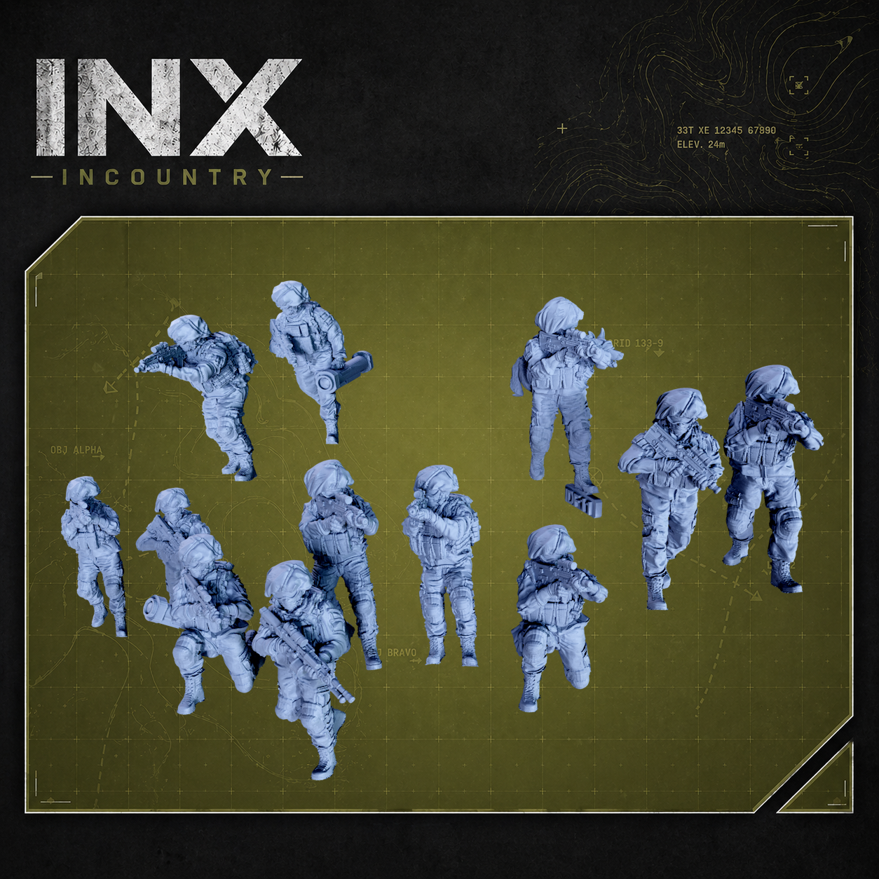 INX Incountry Legacy IDF Section |  Echo Dark Studios Modern Military Wargaming Miniatures