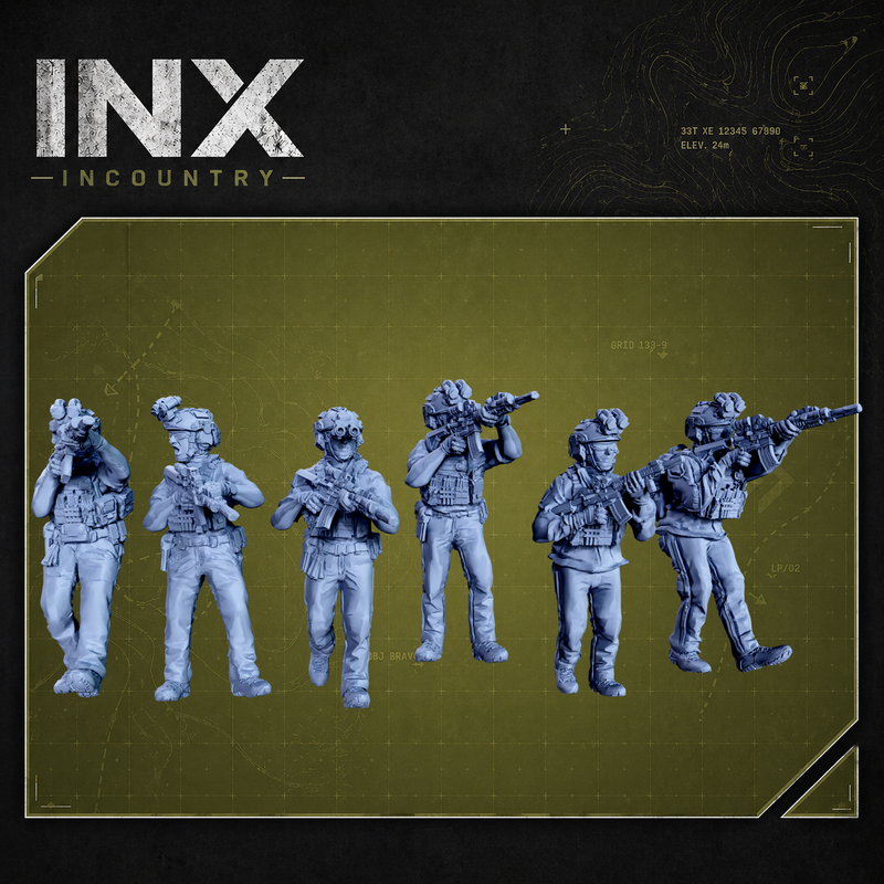 INX Incountry Legacy Ground Branch New |  Echo Dark Studios Modern Military Wargaming Miniatures
