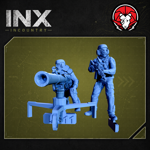 INX Incountry Lion Heavy AT |  Echo Dark Studios Modern Military Wargaming Miniatures