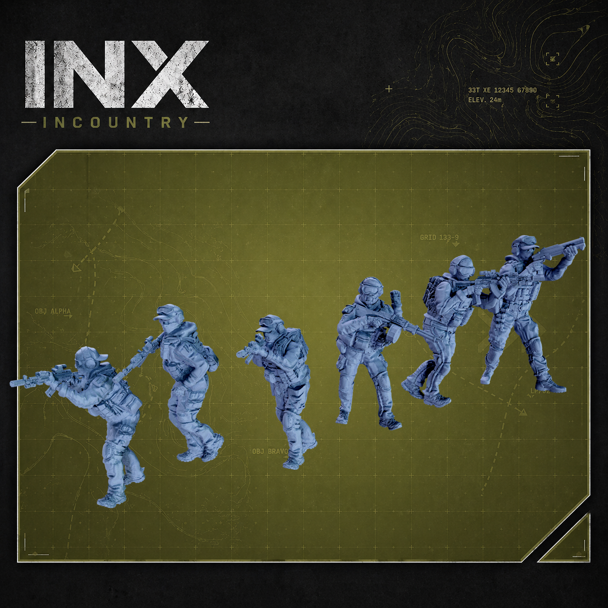 INX Incountry Legacy Eastern Commandos |  Echo Dark Studios Modern Military Wargaming Miniatures