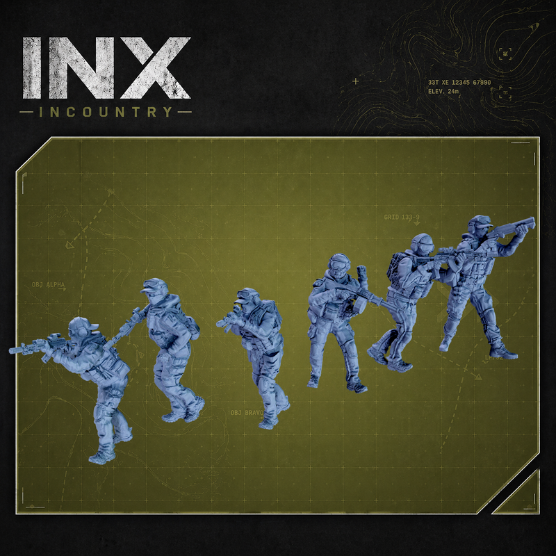 INX Incountry Legacy Eastern Commandos |  Echo Dark Studios Modern Military Wargaming Miniatures
