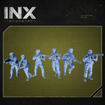 INX Incountry Legacy Female Fighters |  Echo Dark Studios Modern Military Wargaming Miniatures
