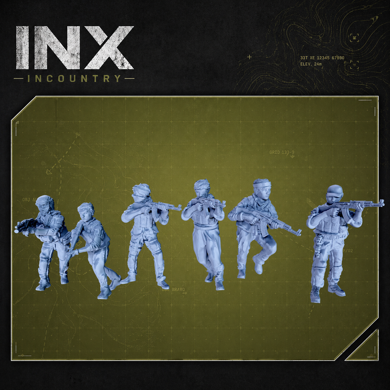 INX Incountry Legacy Female Fighters |  Echo Dark Studios Modern Military Wargaming Miniatures