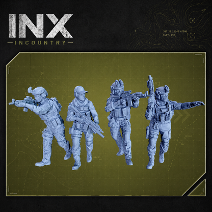 INX Incountry Legacy ICTF Fireteam |  Echo Dark Studios Modern Military Wargaming Miniatures