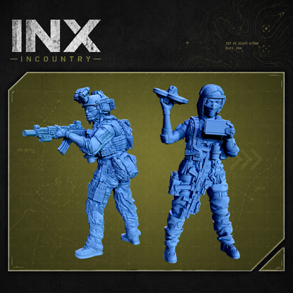 INX Incountry Legacy Russian Alpha Drone Team |  Echo Dark Studios Modern Military Wargaming Miniatures