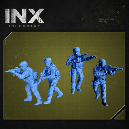 INX Incountry Legacy 90's Operators |  Echo Dark Studios Modern Military Wargaming Miniatures