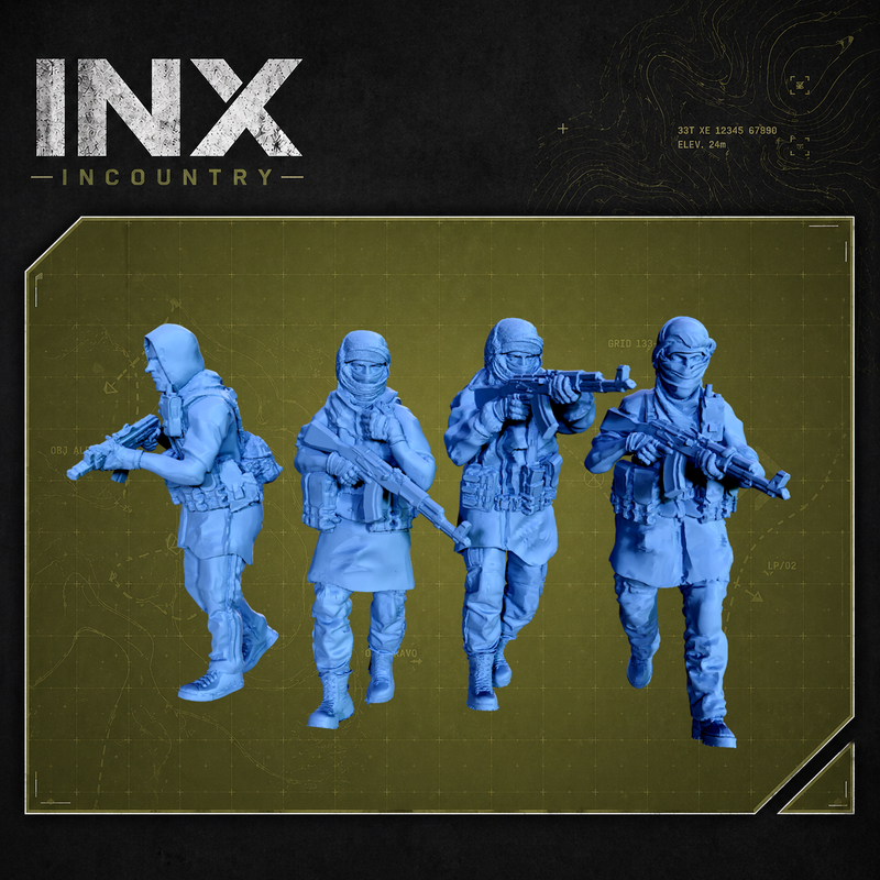 INX Incountry Legacy Advised Militia  |  Echo Dark Studios Modern Military Wargaming Miniatures
