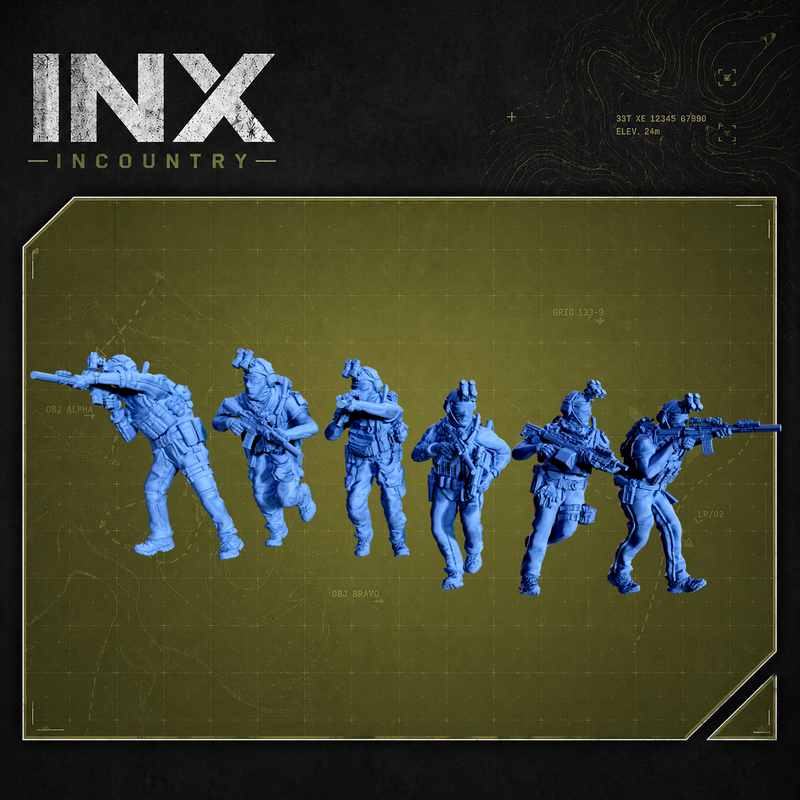 INX Incountry Legacy Western Commandos |  Echo Dark Studios Modern Military Wargaming Miniatures