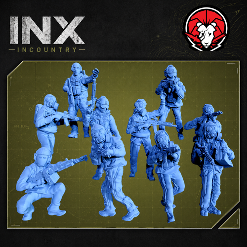 INX Incountry Lion Force |  Echo Dark Studios Modern Military Wargaming Miniatures