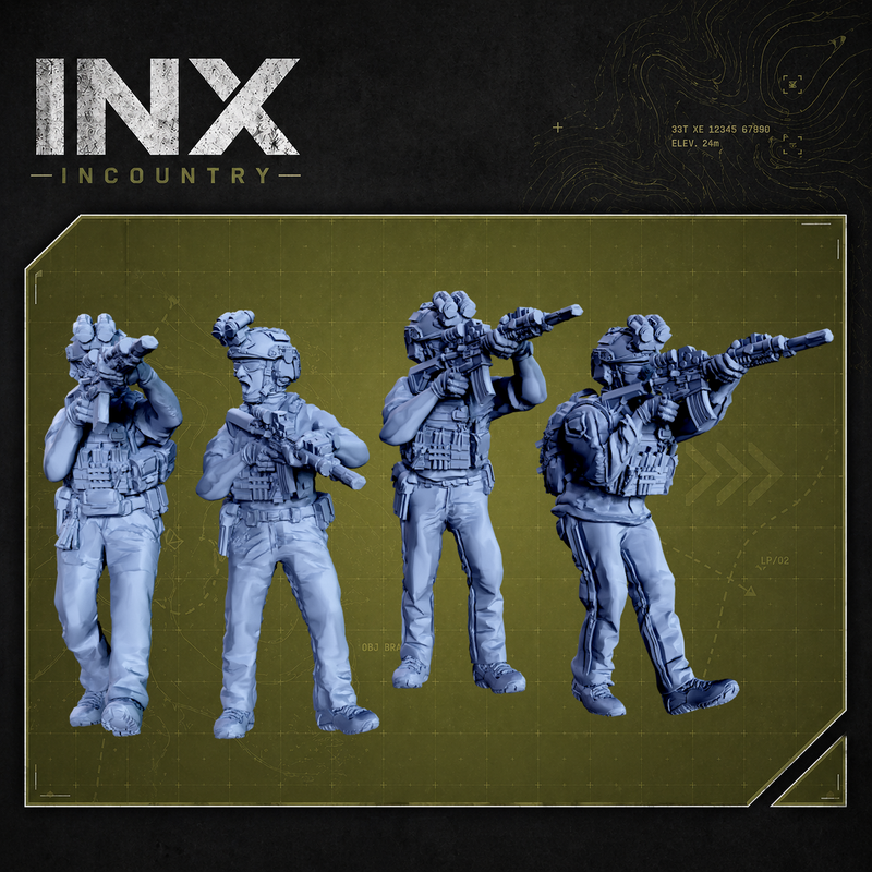 INX Incountry Legacy Ground Branch Old |  Echo Dark Studios Modern Military Wargaming Miniatures