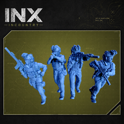 INX Incountry Legacy M4 Operators Opscore |  Echo Dark Studios Modern Military Wargaming Miniatures