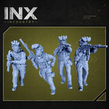 INX Incountry Legacy M4 Operators Gas Mask |  Echo Dark Studios Modern Military Wargaming Miniatures