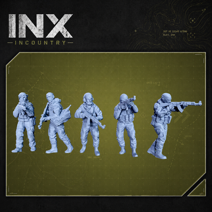 INX Incountry Legacy Insurgent Fireteam |  Echo Dark Studios Modern Military Wargaming Miniatures