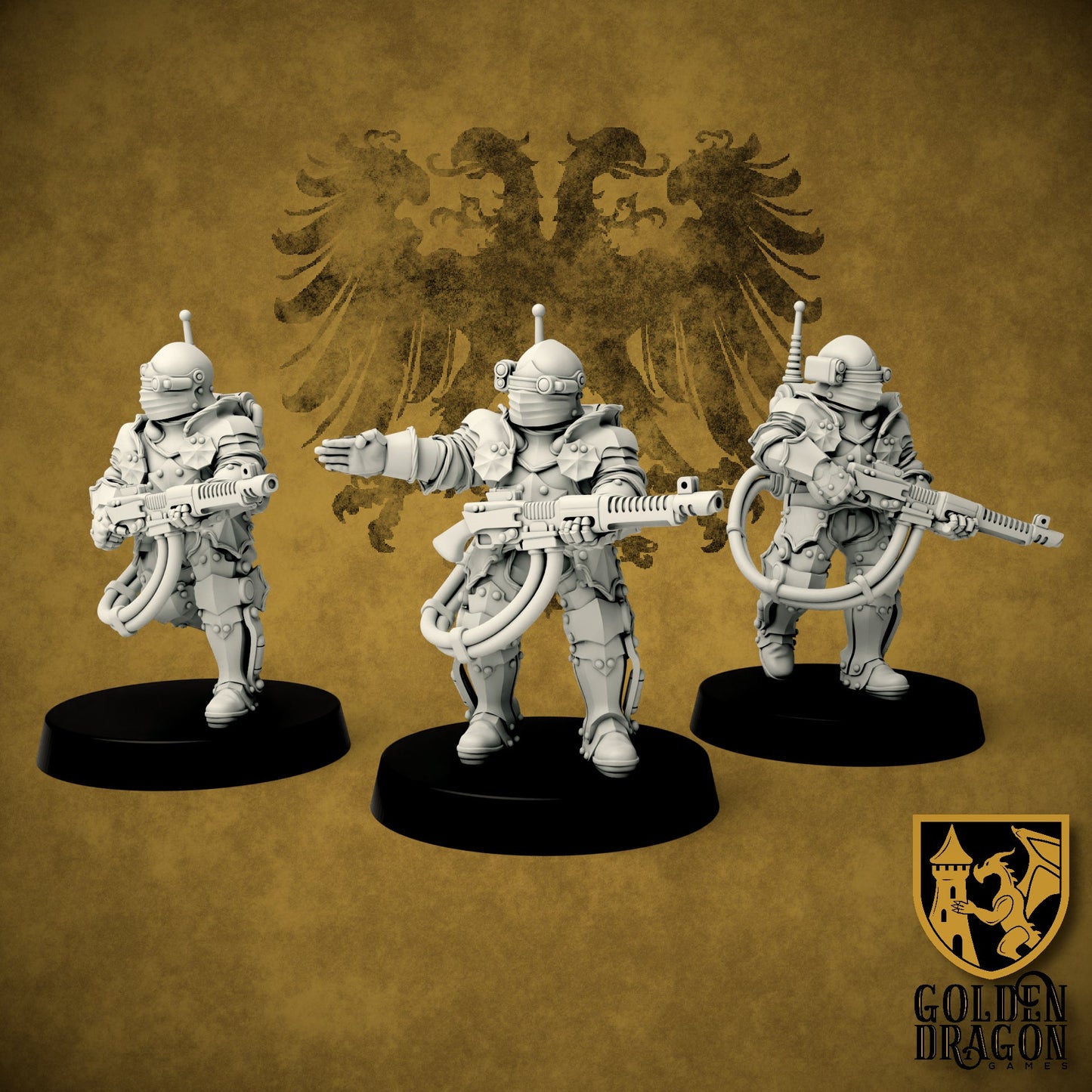 Holy Roman Empire Panzergrenadiers | Golden Dragon Games Weird WW2 Role Playing Miniatures