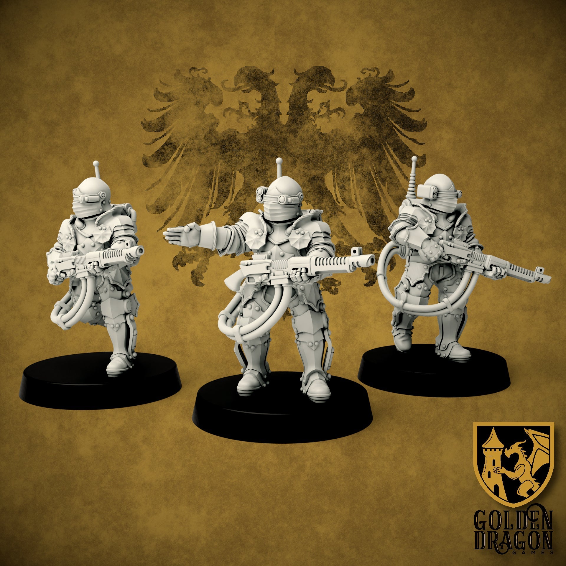 Holy Roman Empire Panzergrenadiers | Golden Dragon Games Weird WW2 Role Playing Miniatures