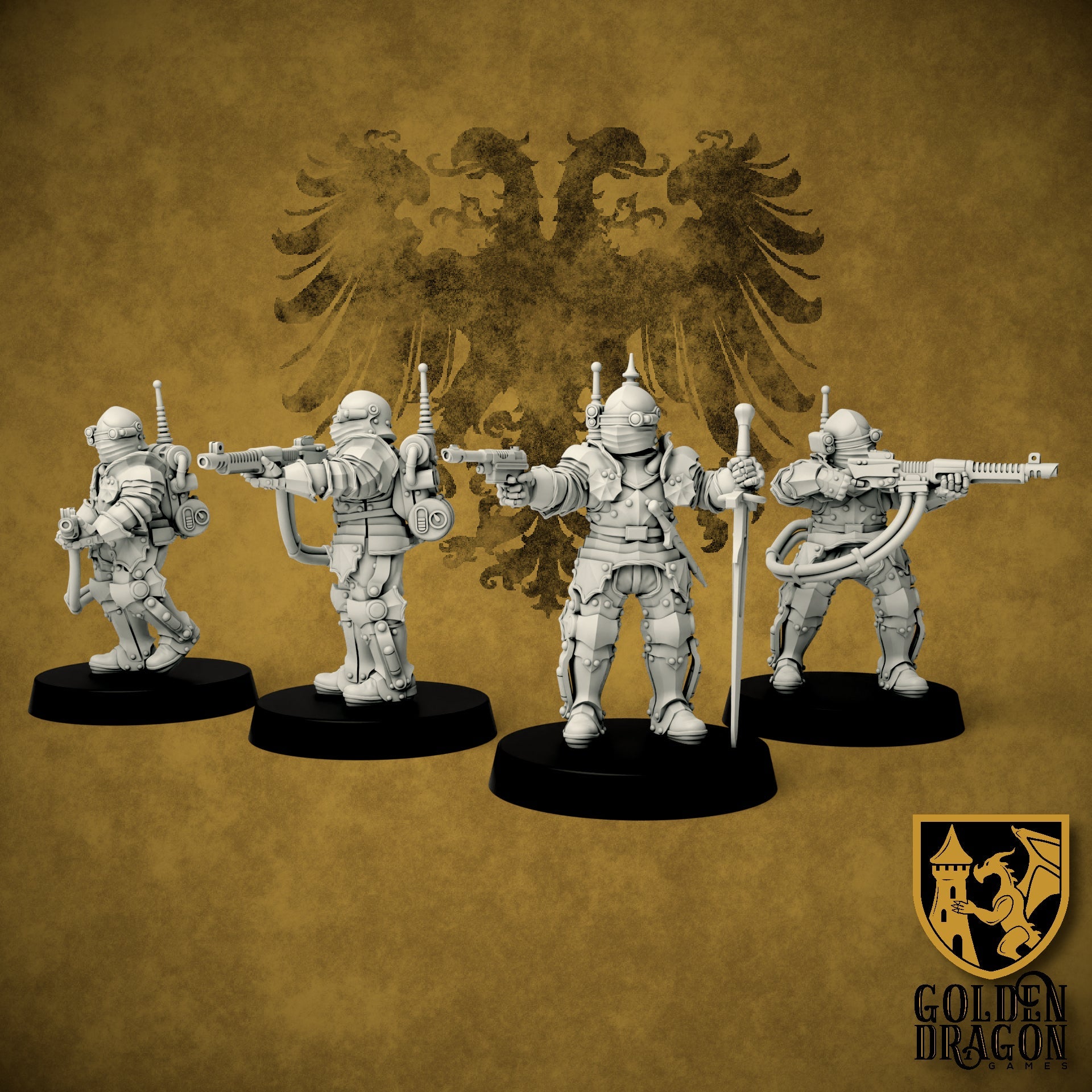 Holy Roman Empire Panzergrenadiers | Golden Dragon Games Weird WW2 Role Playing Miniatures