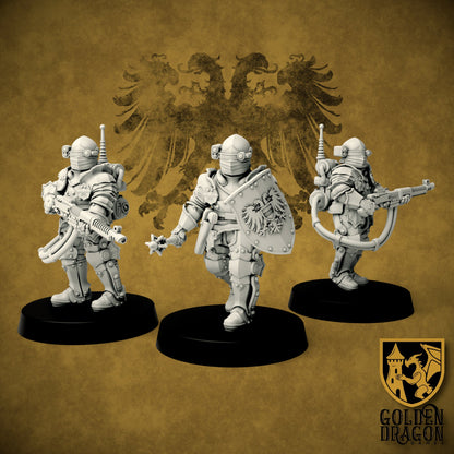 Holy Roman Empire Panzergrenadiers | Golden Dragon Games Weird WW2 Role Playing Miniatures