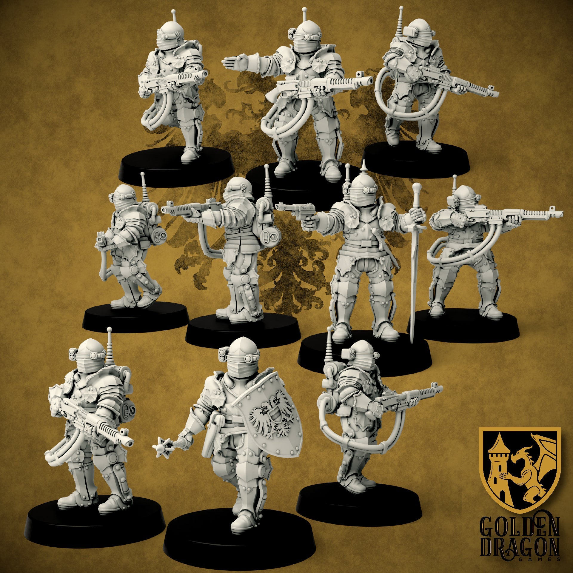 Holy Roman Empire Panzergrenadiers | Golden Dragon Games Weird WW2 Role Playing Miniatures