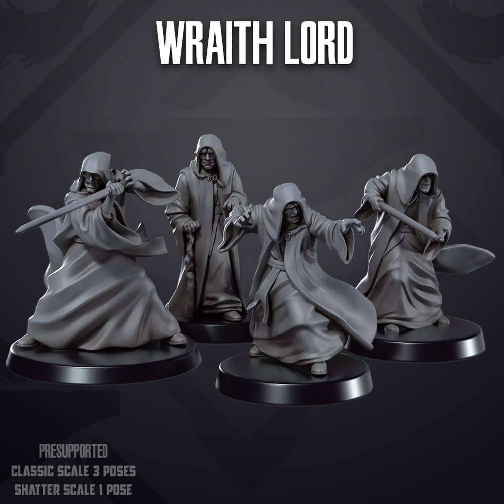 Space Wars: Authority Wraith Lord | Skullforge Studios 32mm Wargaming Miniatures Role Playing Miniatures