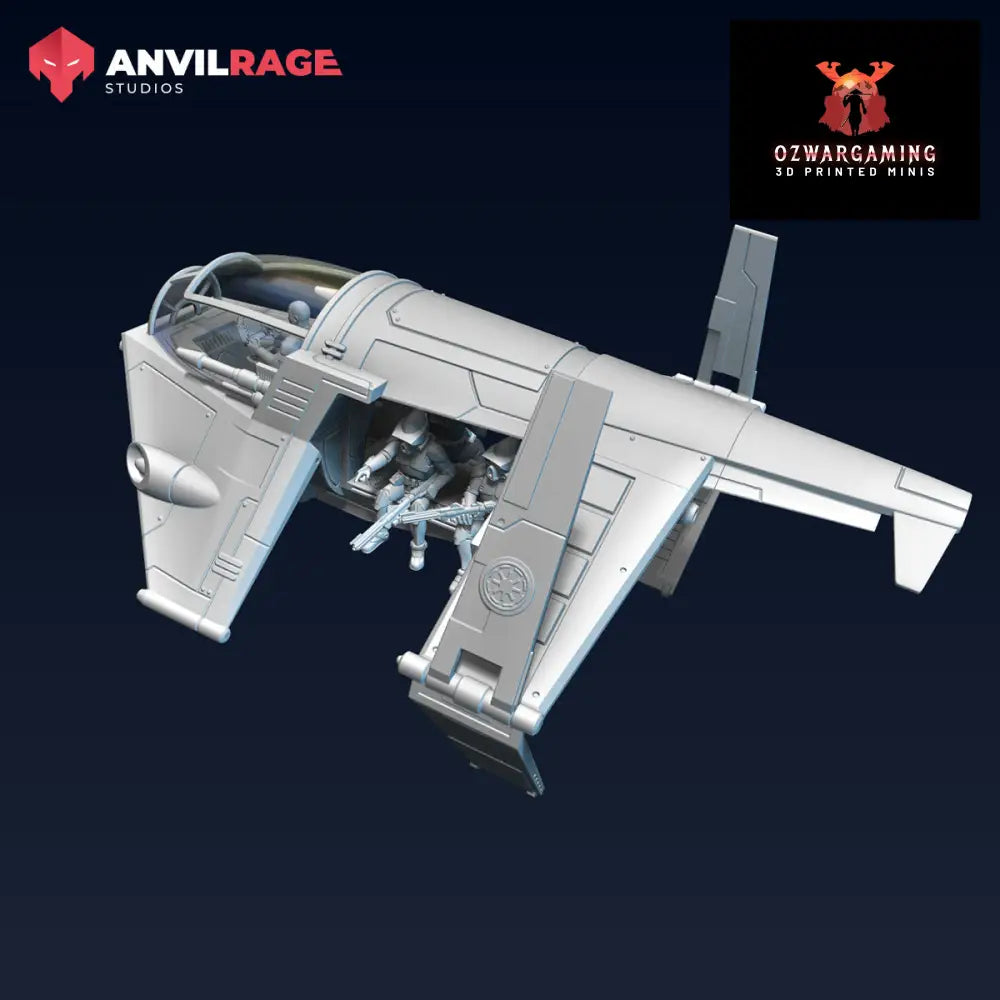 Rangers AFT Dropship | Anvilrage Galactic SciFi Miniatures 32mm 1/47 Legion Scale Role Playing Miniatures