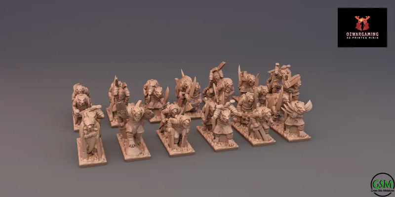 Ratmen Gutter Runners | Greenskin Miniatures 10mm Fantasy Wargaming Miniatures Role Playing Miniatures