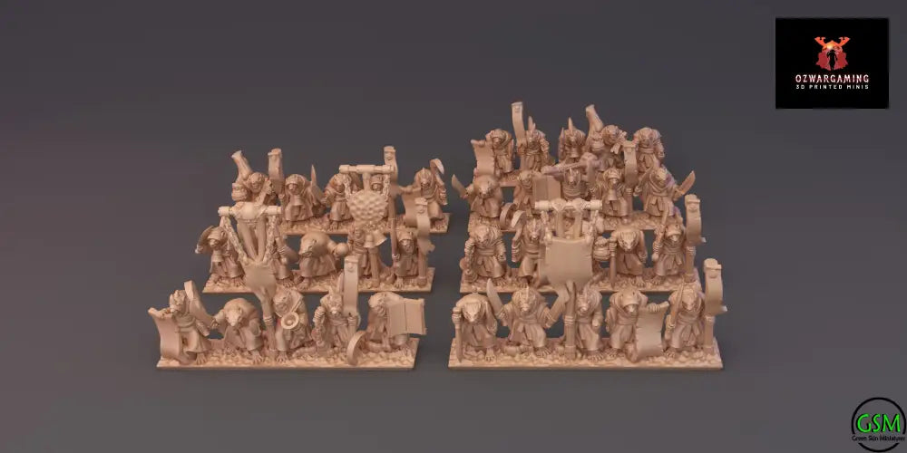 Ratmen Plague Monks | Greenskin Miniatures 10mm Fantasy Wargaming Miniatures Role Playing Miniatures