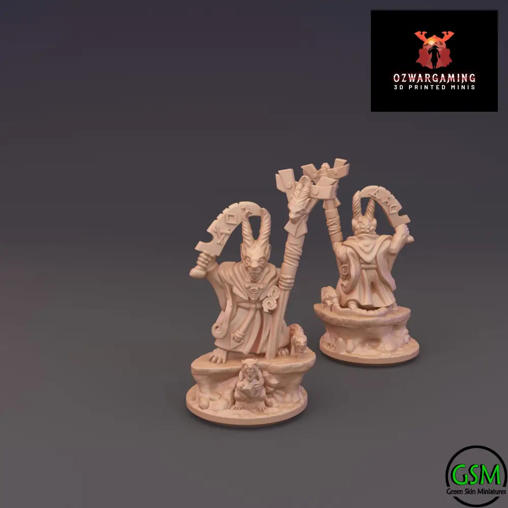 Ratmen Rat Character Pack | Greenskin Miniatures 10mm Fantasy Wargaming Miniatures Role Playing Miniatures