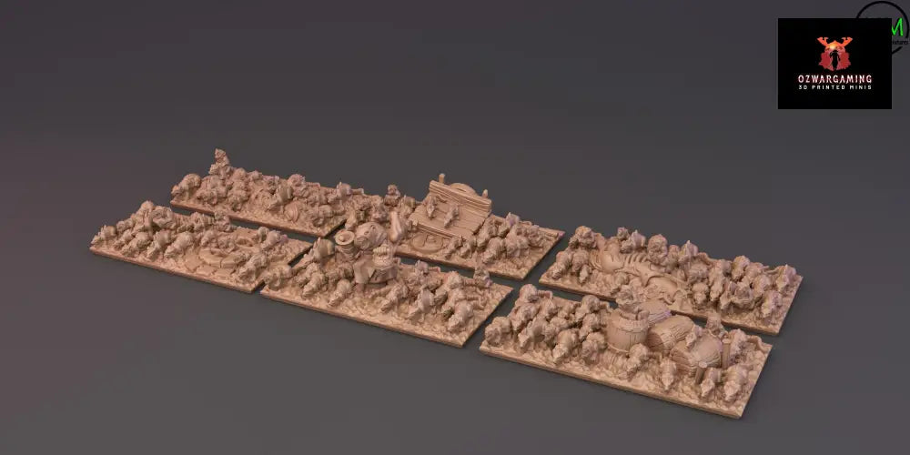 Ratmen Rat Swarms Unit | Greenskin Miniatures 10mm Fantasy Wargaming Miniatures Role Playing Miniatures