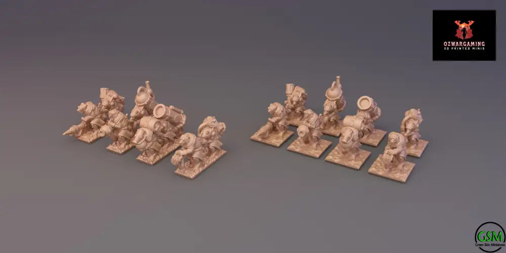 Ratmen Weapons Teams | Greenskin Miniatures 10mm Fantasy Wargaming Miniatures Role Playing Miniatures