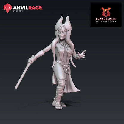 Red Mistress | Anvilrage Galactic SciFi Miniatures 32mm 1/47 Legion Scale Role Playing Miniatures